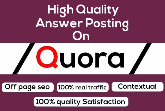 Keyword Related 20 Quora Unique Answers Posting