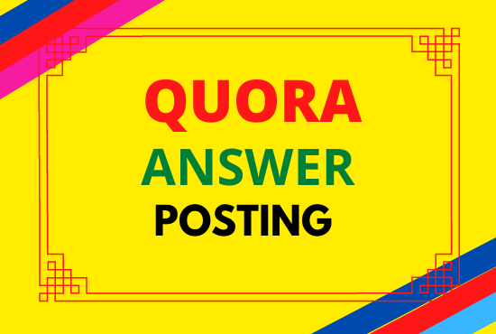 Powerful Guaranteed 3 Quora Answer Backlink With Your Keywords & URL