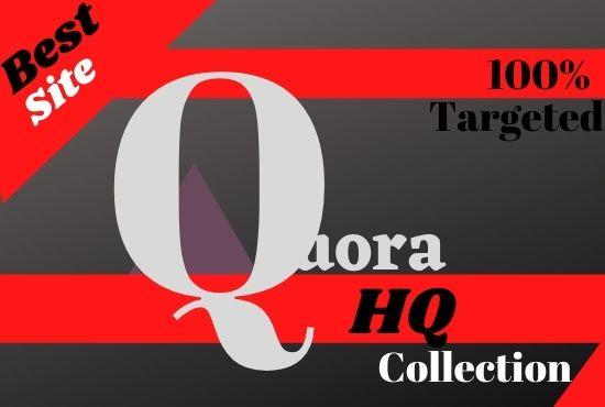 Recommend your website 5 hq Quora answer posting