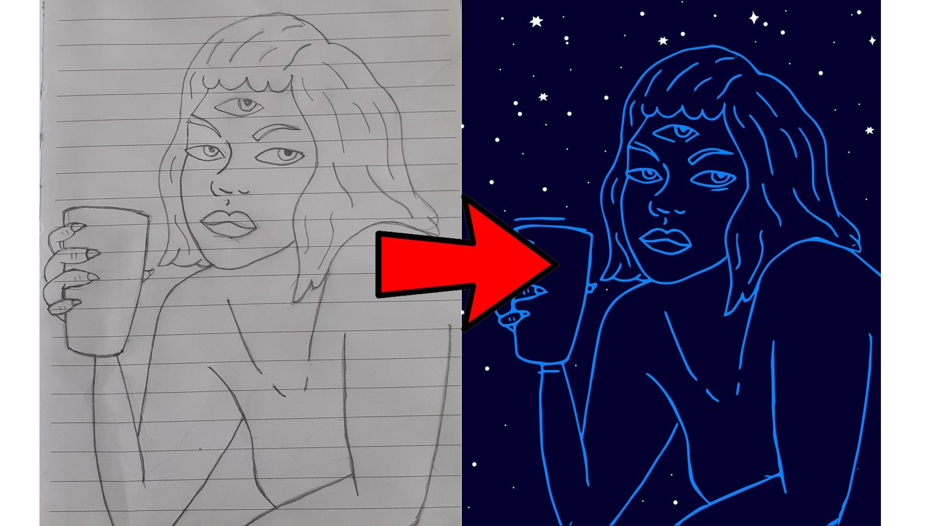 SKETCH to VECTOR transformation