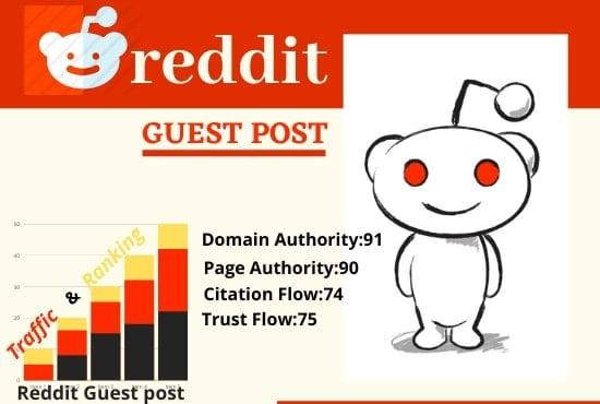 Promote Your Website with 5 Best Quality Reddit Guest Post