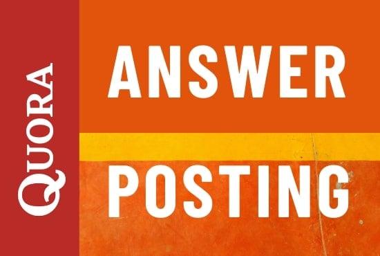 Promote Your Website with 3 Best Quality Manual Quora Answer