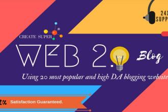 I will built high authority web 2.0 backlinks 