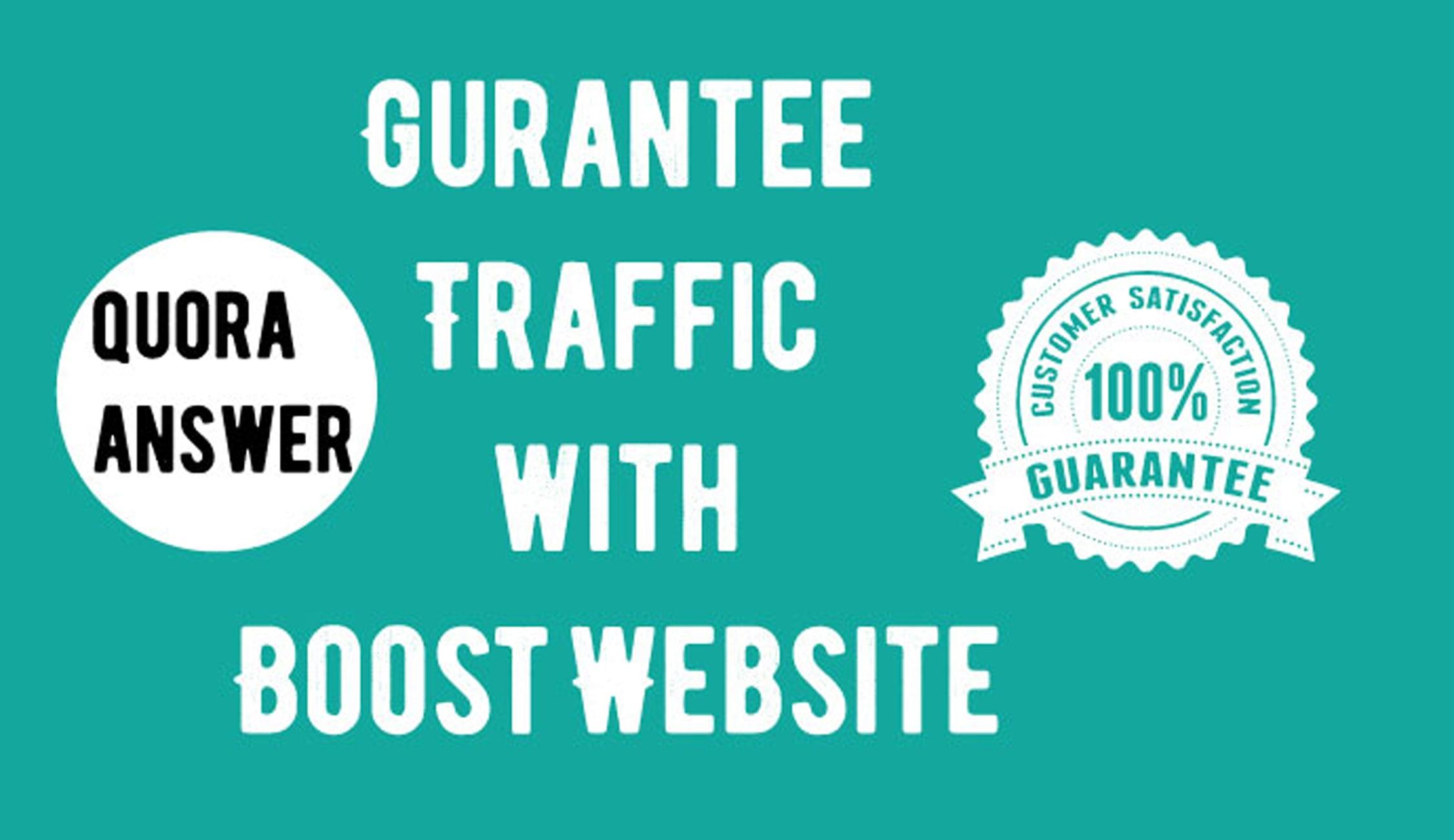 Promote your website with niche relevant 20HQ Quora Answers with your Keyword & URL