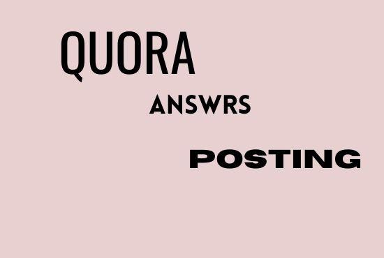 Enhance your website 5 HQ Quora answers with your keyword & URL 