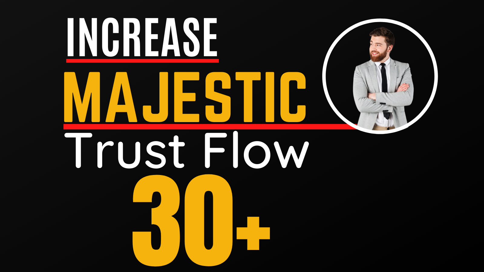 I will increase Majestic trust flow, majestic tf 30plus guaranteed