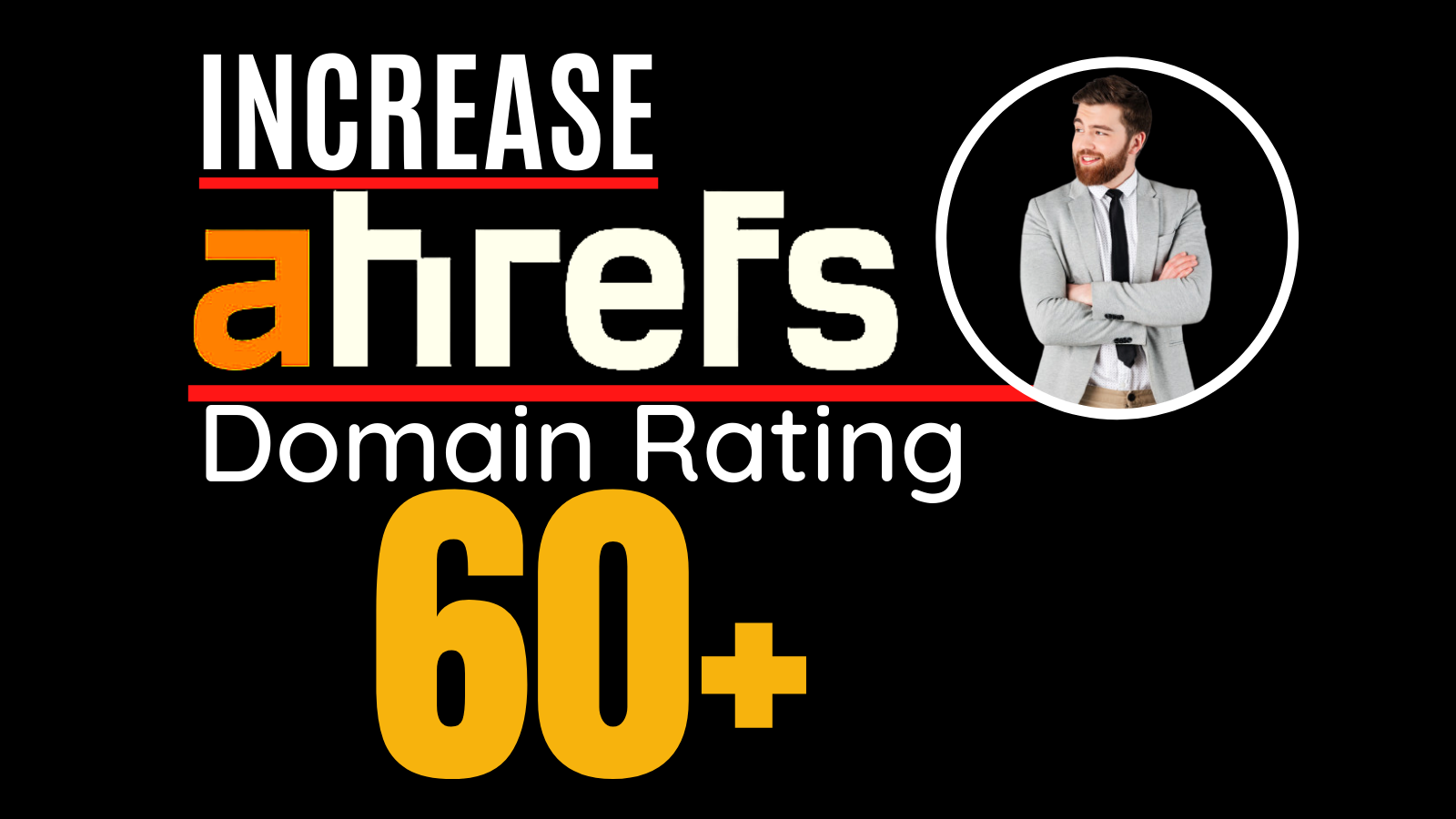 I will increase ahrefs domain rating, increase ahrefs DR 60 plus