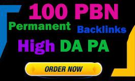 Permanent 100 PBN Backlinks All Dofollow High Quality SEO Backlinks for your websites