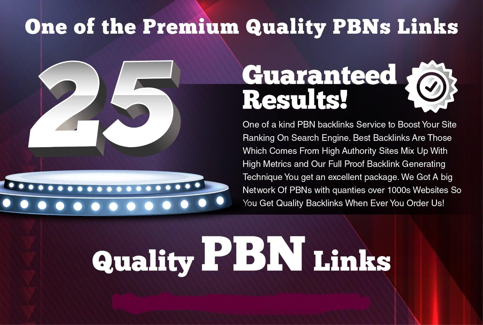 I will Do 25 Top Quality High DA PA MOZ Rank PBN Links Manually Work 