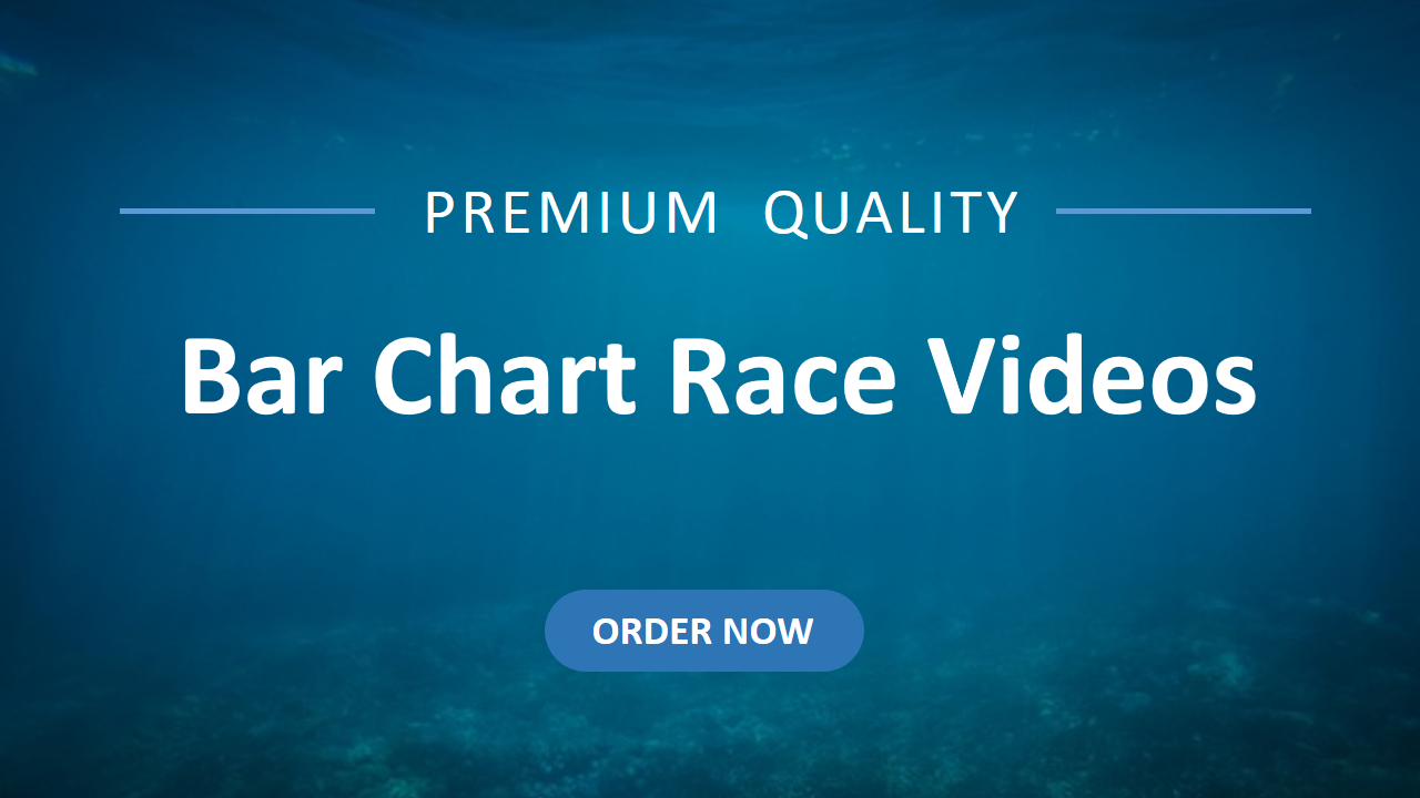 I will create top rankings bar chart race video with customize design