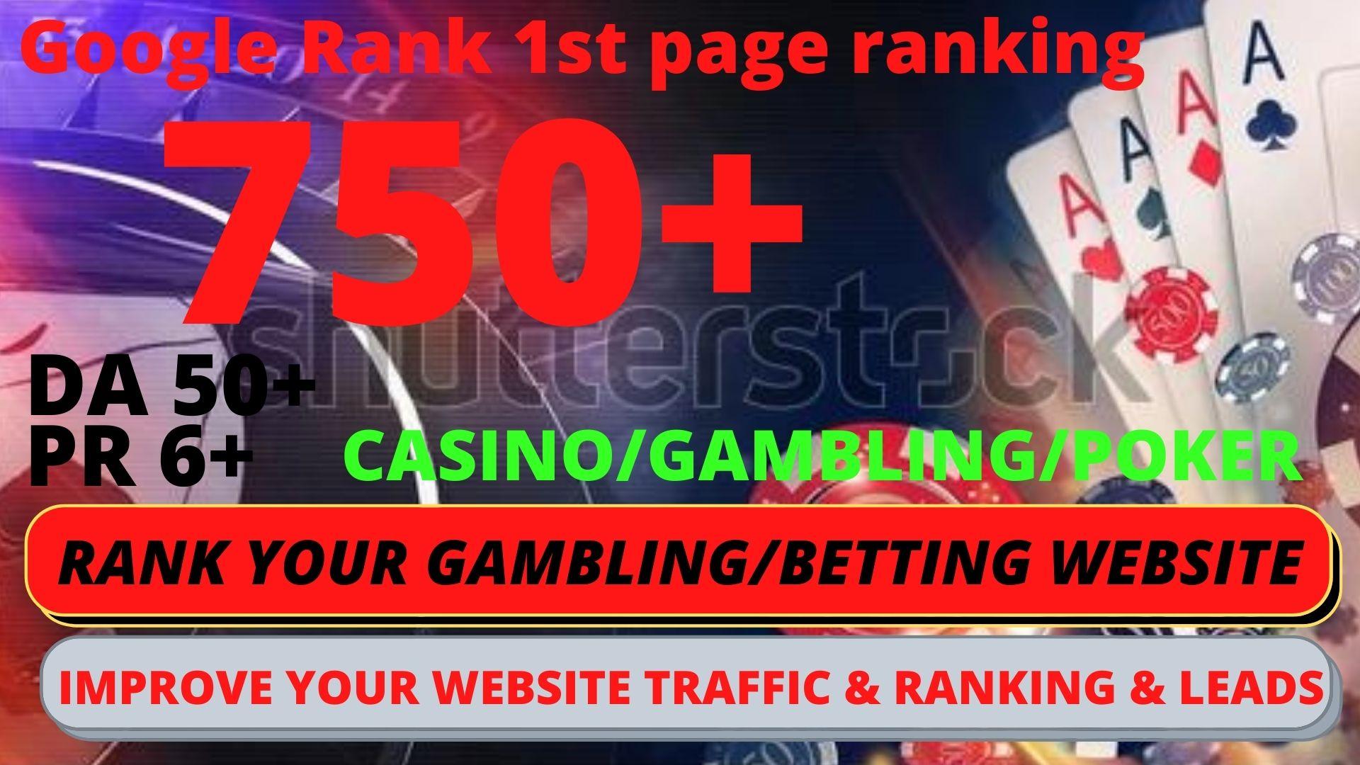 Permanent 750 powerful Casino, Gambling, Poker, Sports High Quality Web2.0 Backlinks