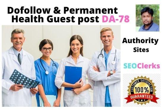 SEO Guest Blogging Provide Dofollow Backlinks DA 78