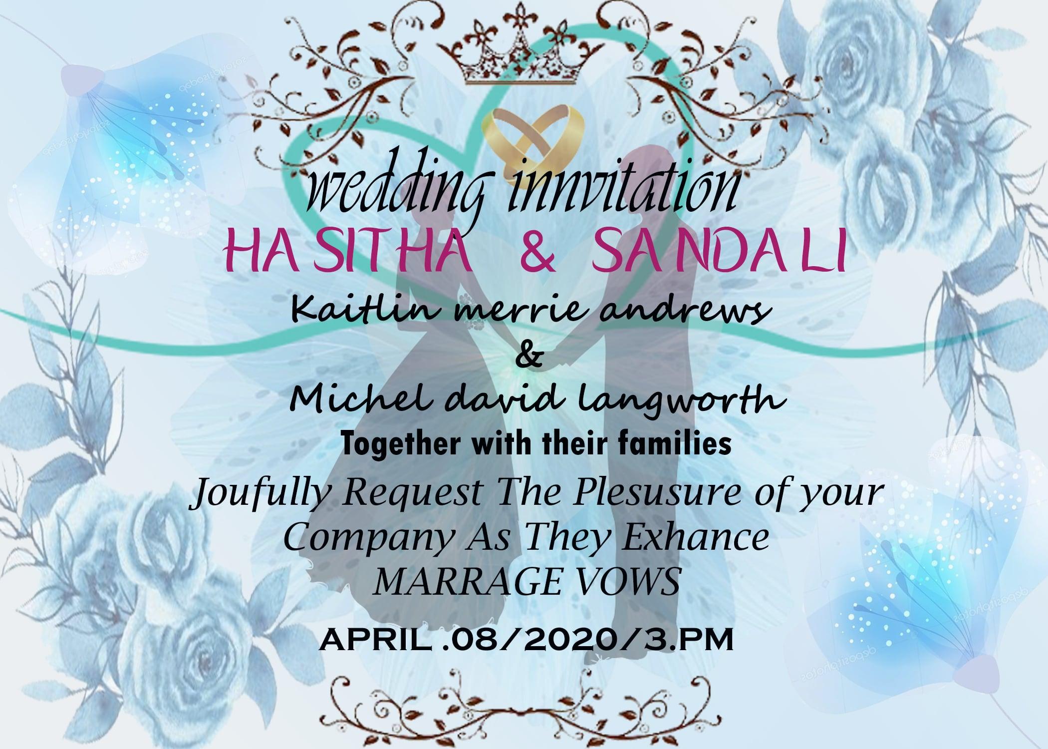 I will design amazing wedding invitations