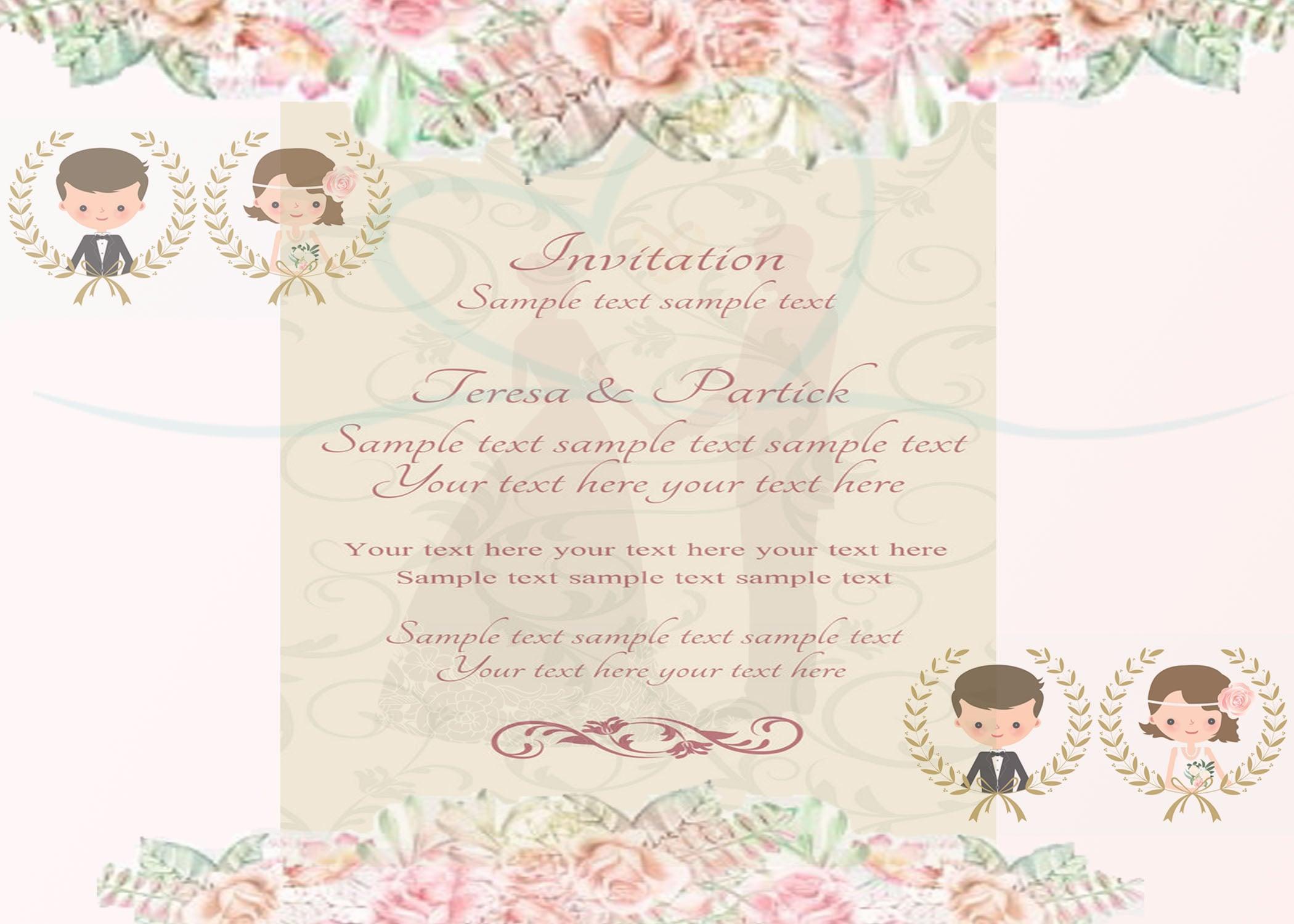 I will design amazing wedding invitations