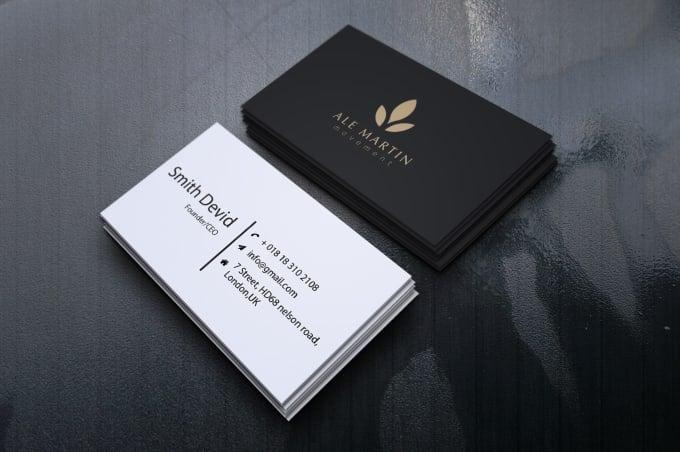 I will do 3 minimalist business card within 5 hours