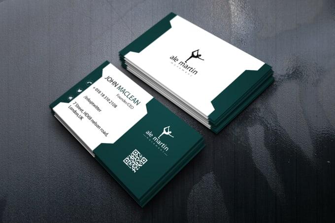 I will do 3 minimalist business card within 5 hours