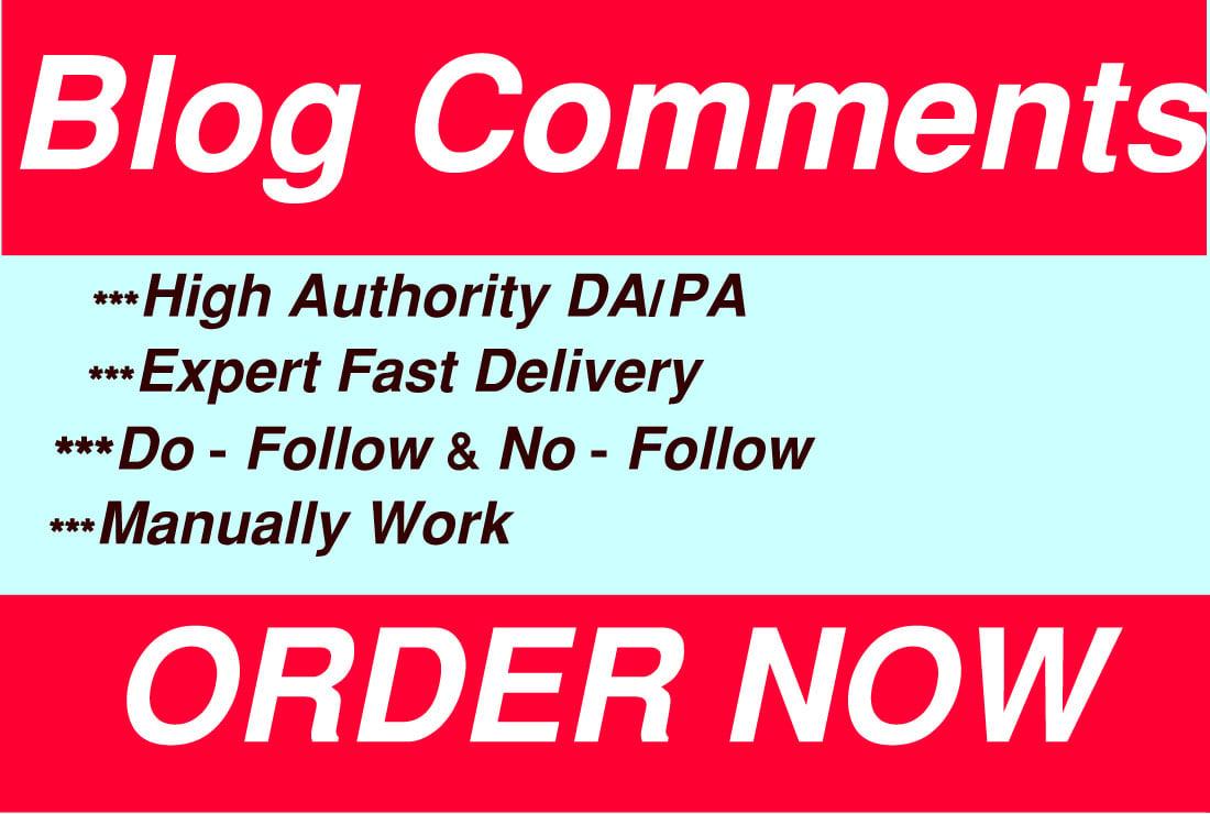 I will create 500 Blog Comments On High-quality DA and PA Sites. 