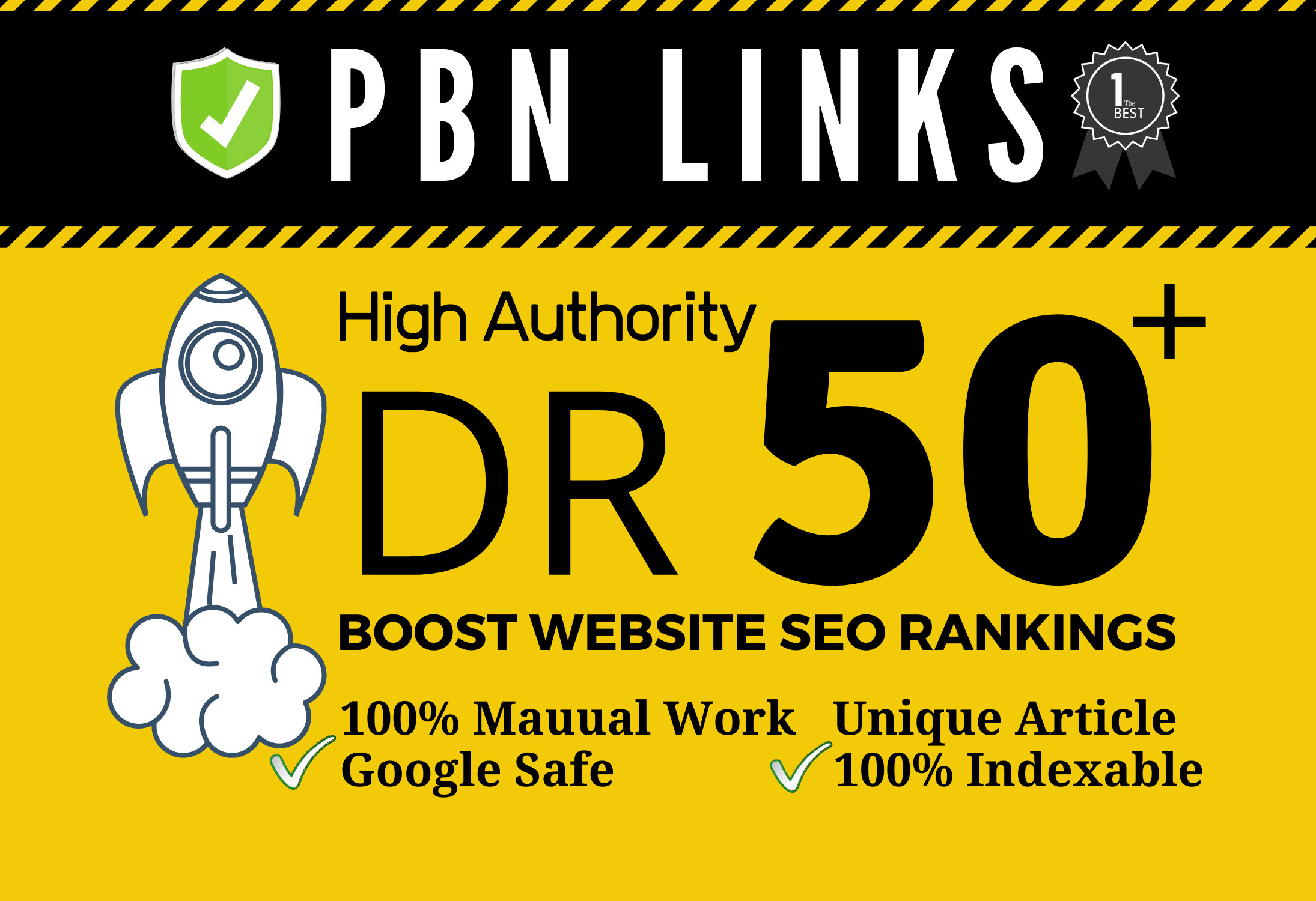 Get 9 DR 50+Homepage High Quality PBN Backlink