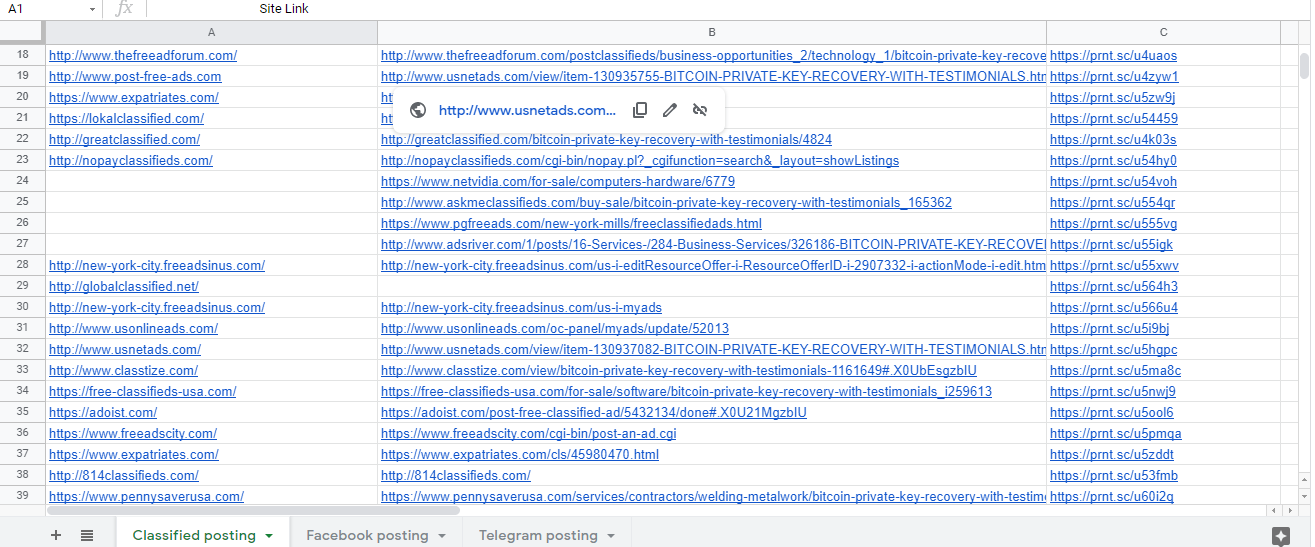 I will post 50 ads on top rank USA classified ad posting site