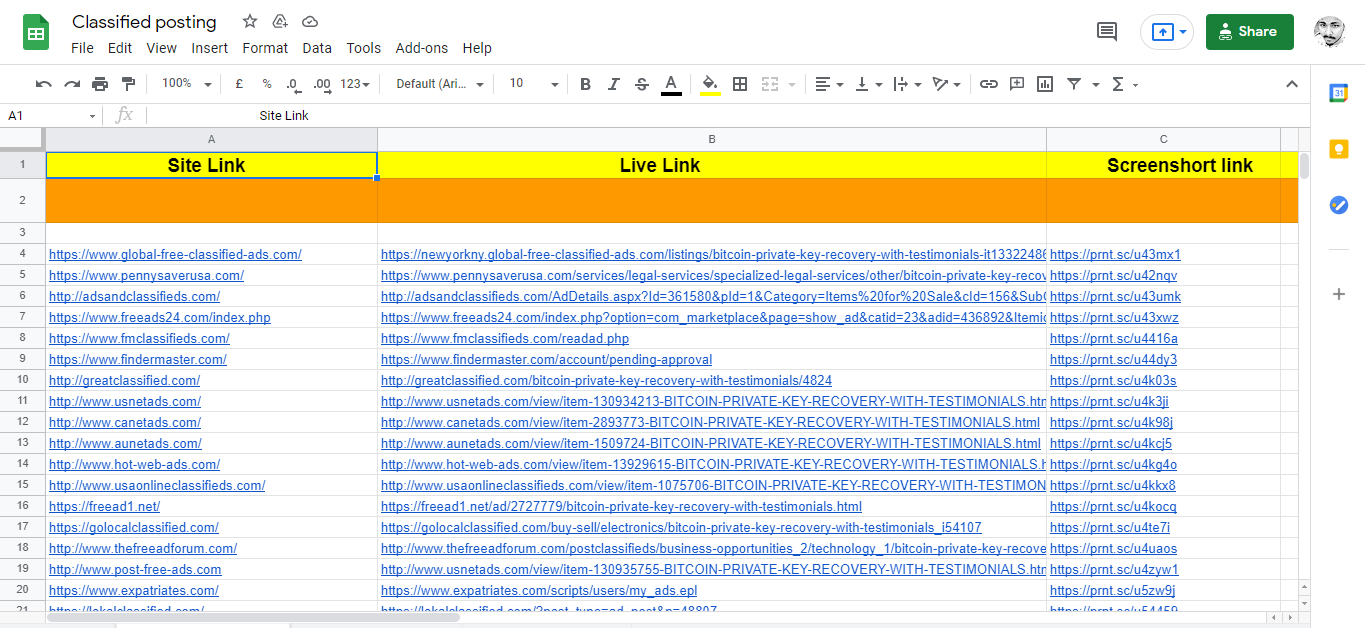 I will post 50 ads on top rank USA classified ad posting site