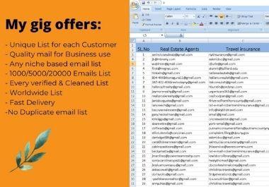 I Will Do Targeted Email Collecting For your Business