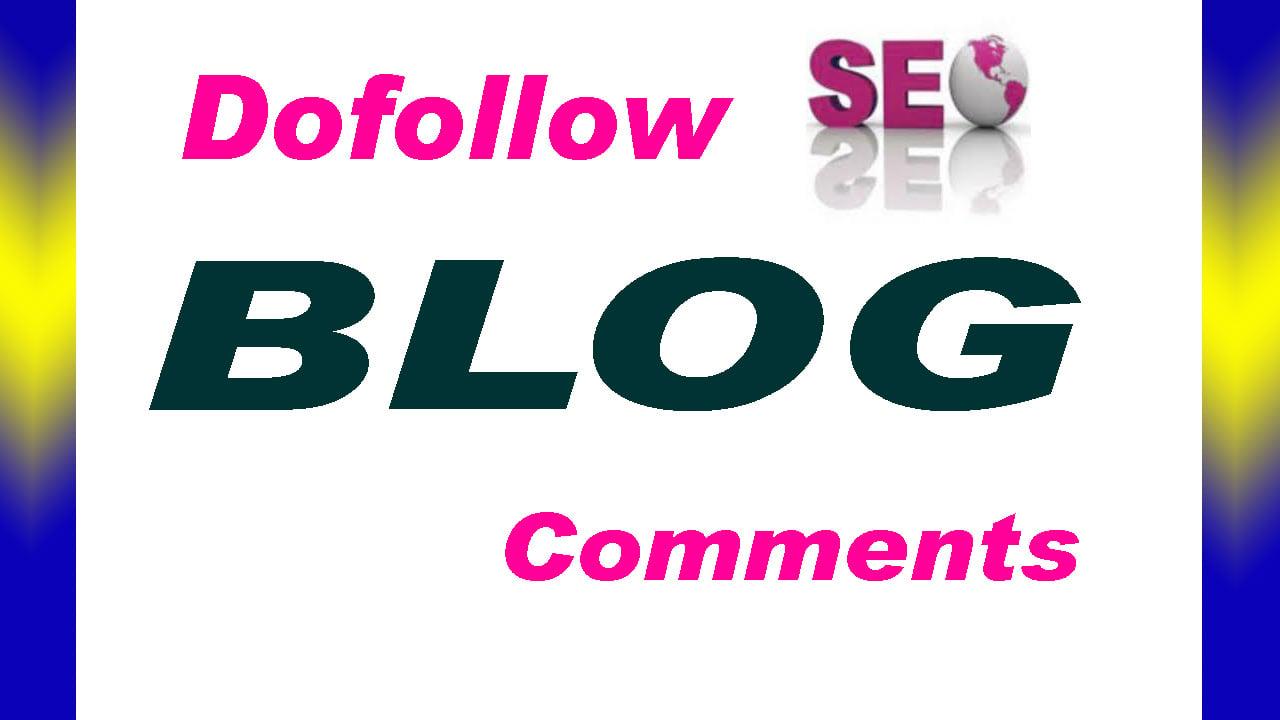 I will Create 50 Dofollow Blog Comments almost high DA