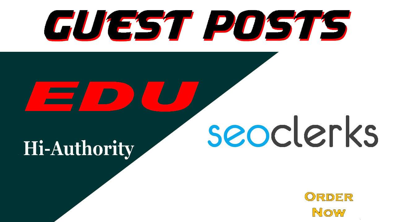 I will write and publish 3 dofollow edu guest posts 