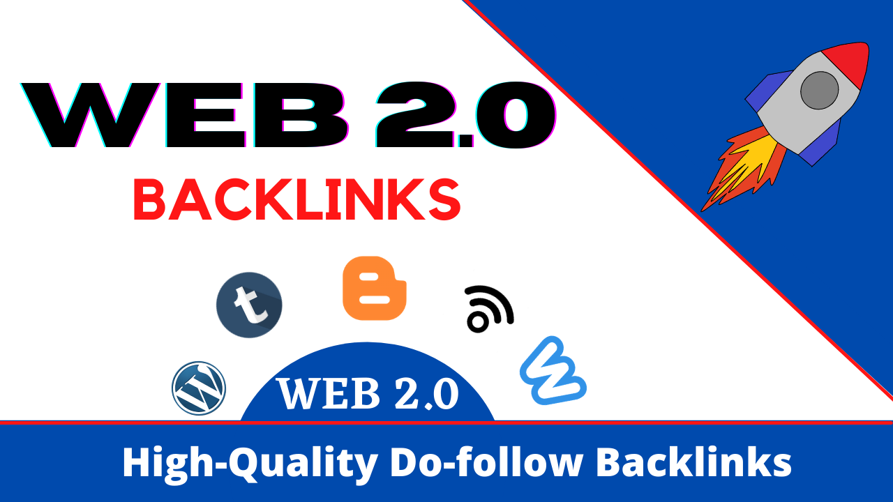 I will do your blog with 10 web 2.0 backlinks 