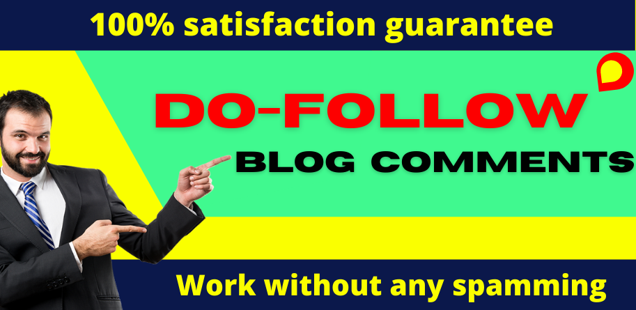 I will provide 50+ dofoll0w blog comments backlinks on high DA