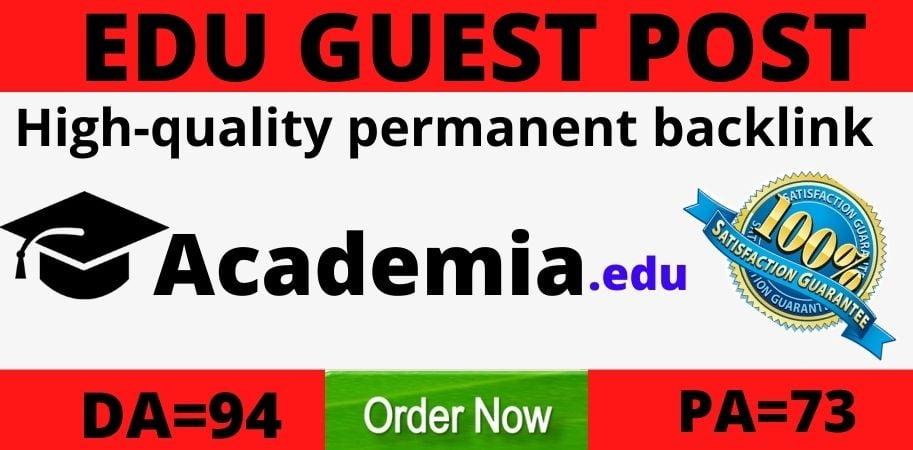 strong Edu guest post on academia.edu DA94 PA73