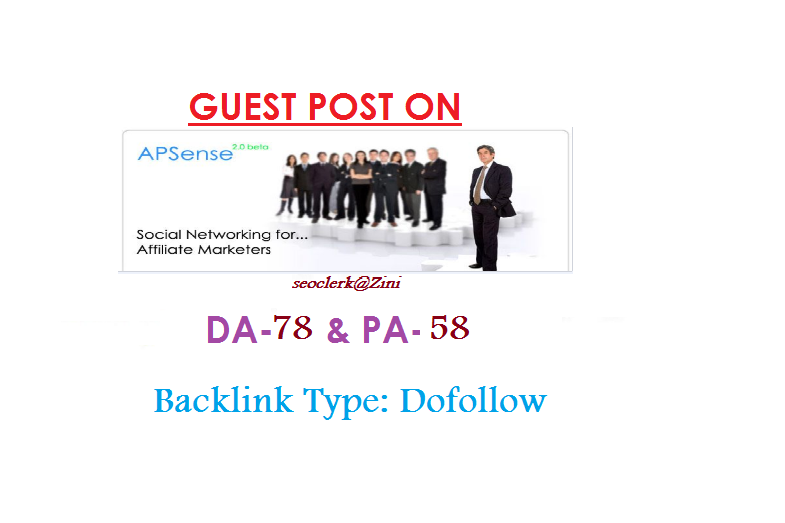 Able to publish Guest content on Apsense.com DA-78(Dofollow)
