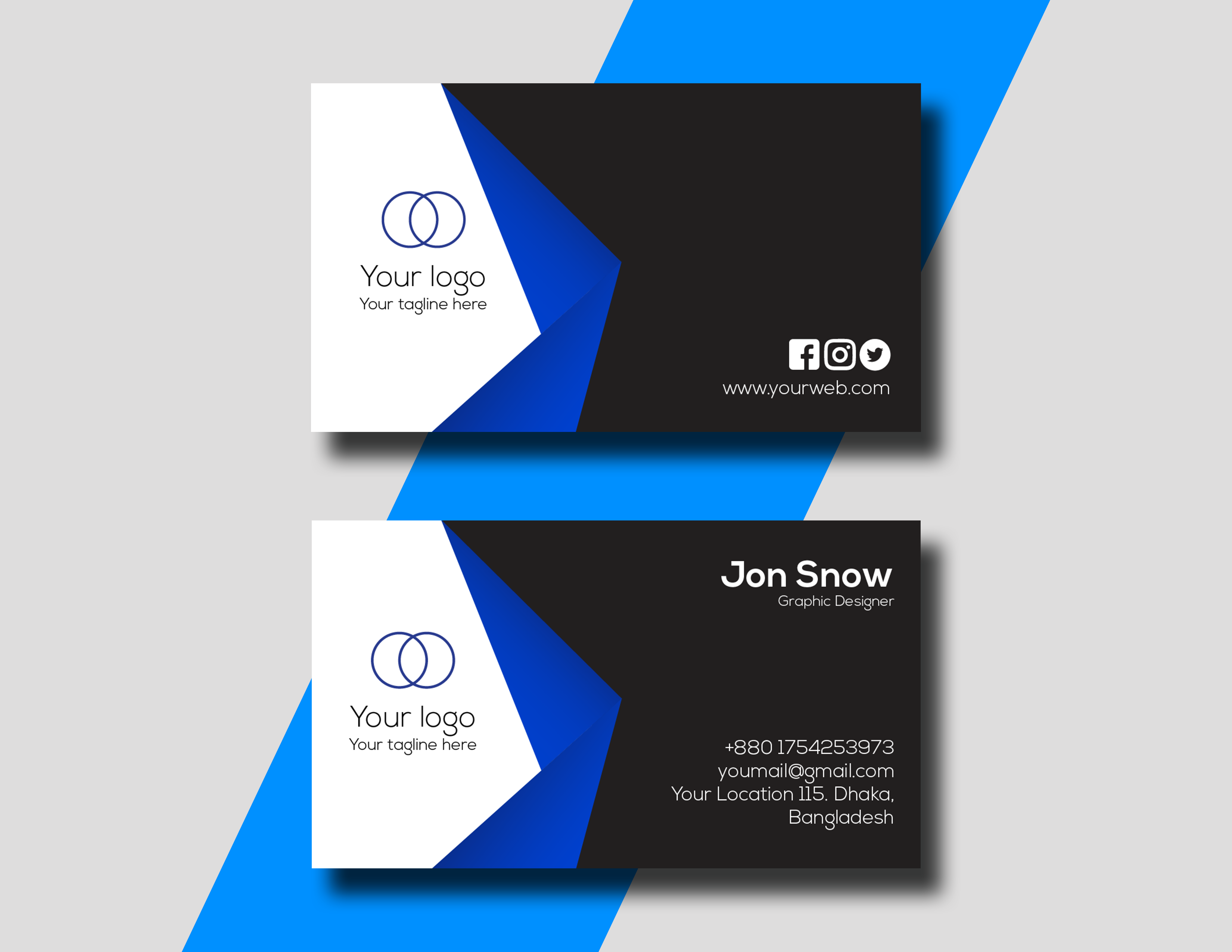 I will design any kind of professional business card for you