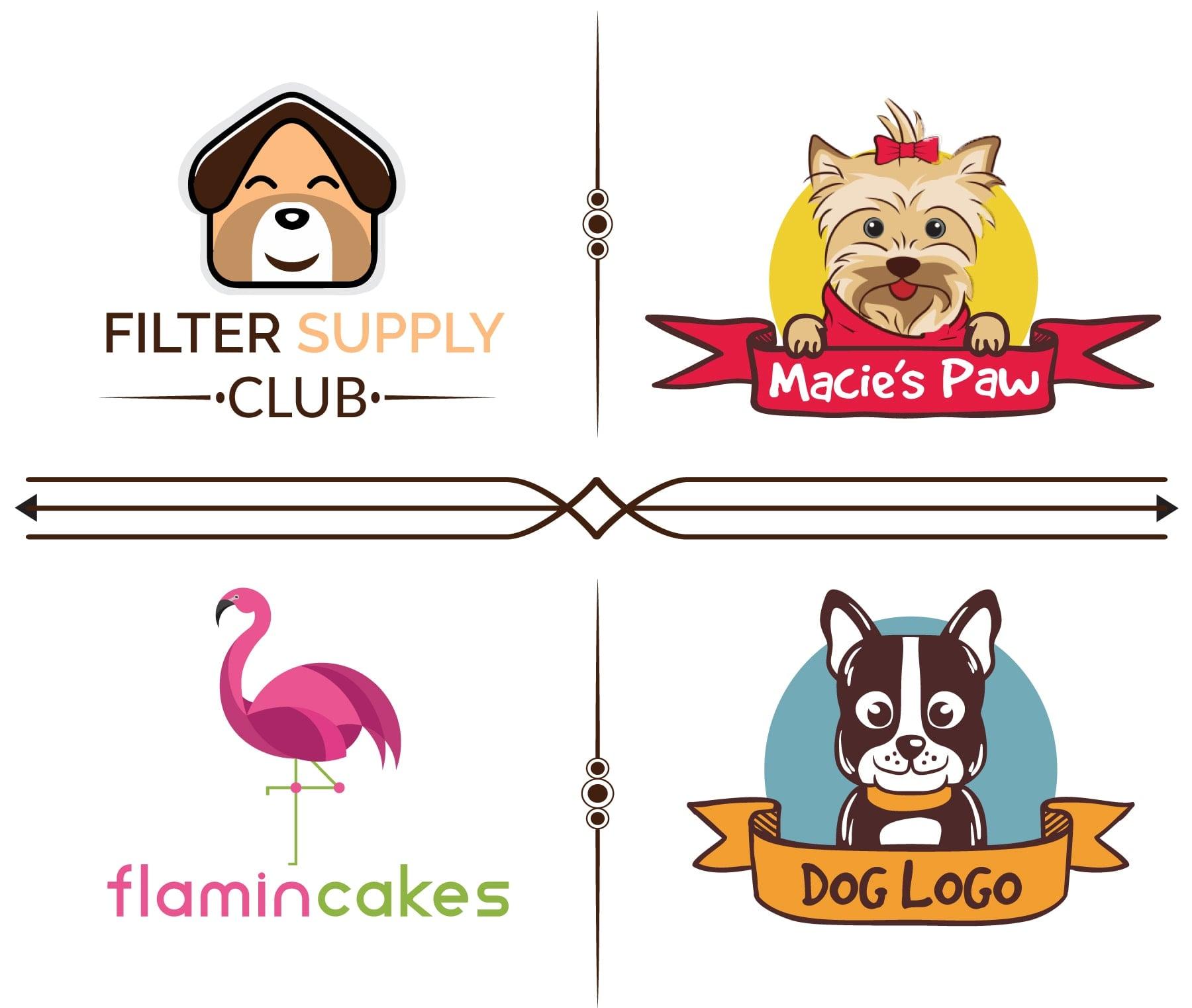design creative pet, cat ,dog, kids, store, animal logo