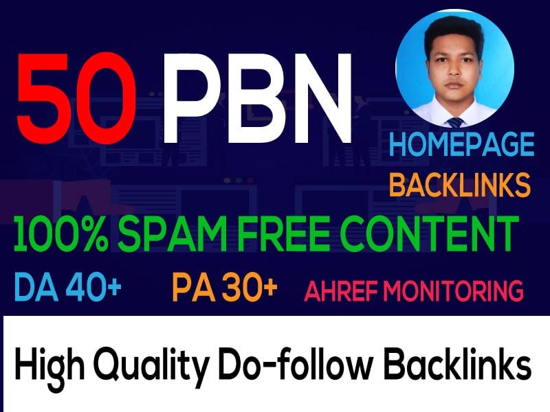 I Can Build 50 Backlink, web 2.0, and Dofollow with high DA/PA in your webpage with a unique website