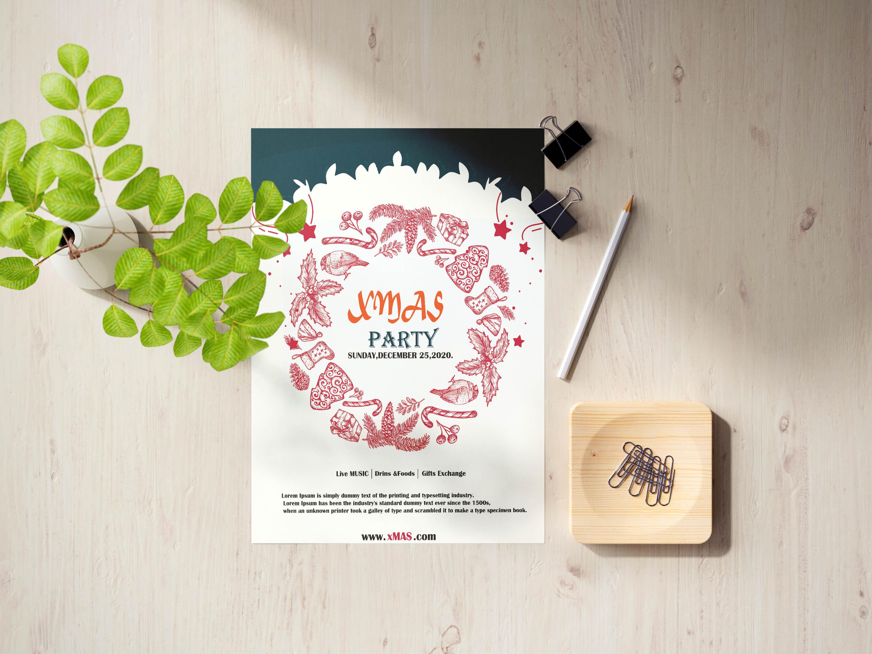 I will do party flyer and it will be on time