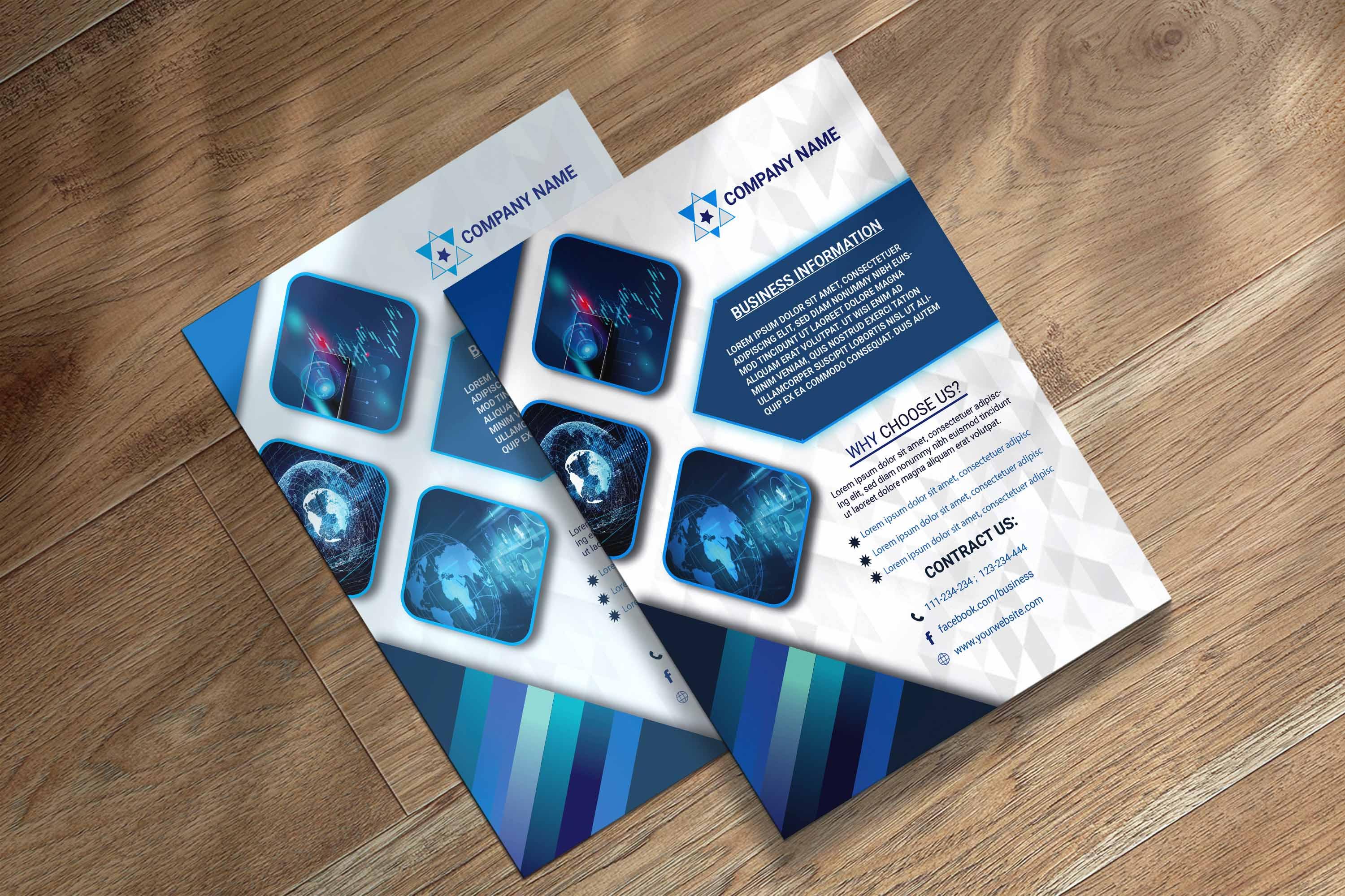 I will design business flyer, food flyer, party flyer and any type flyer for you 