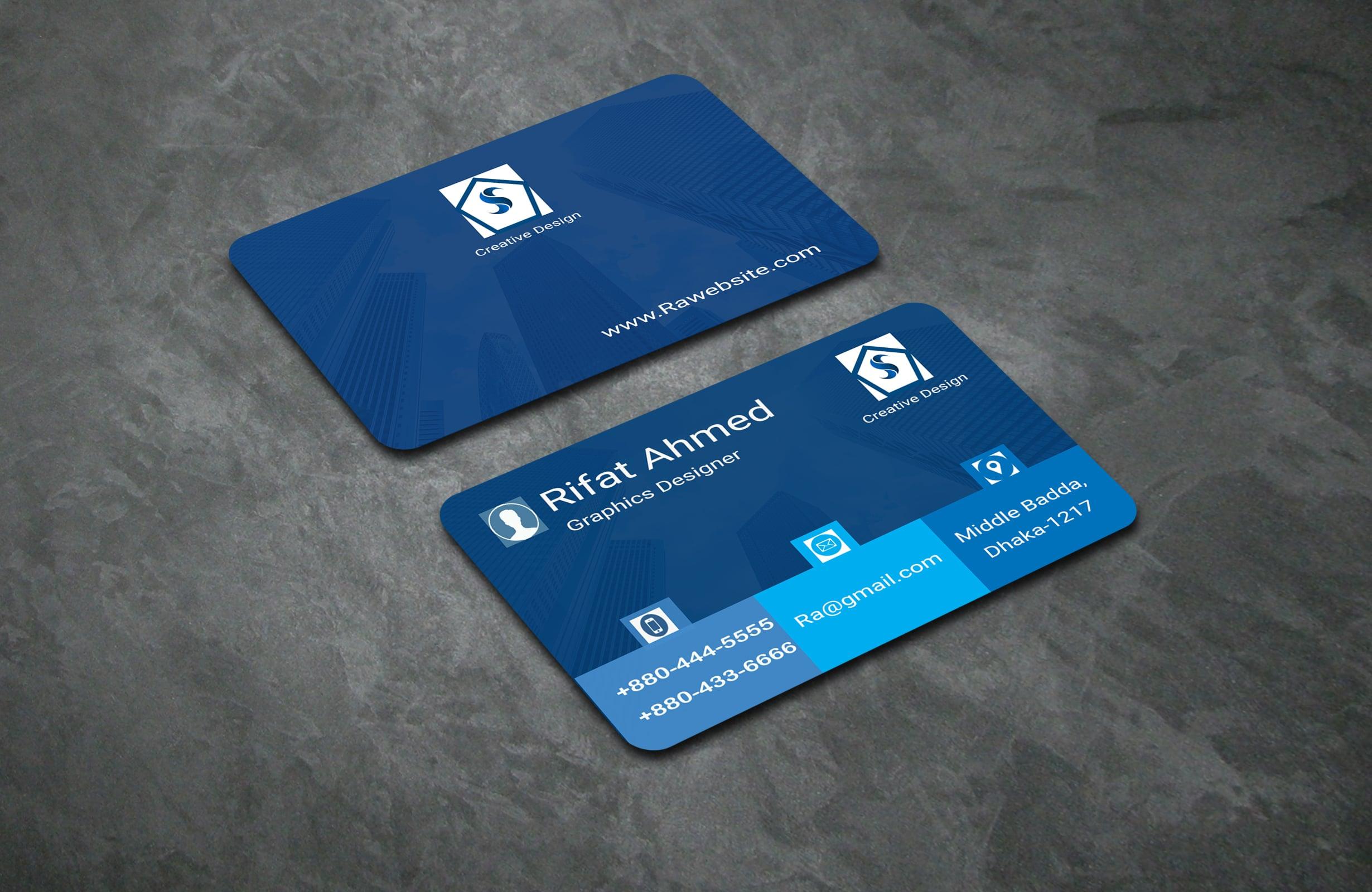 I Will Design Professional , unique and luxury Business card you 