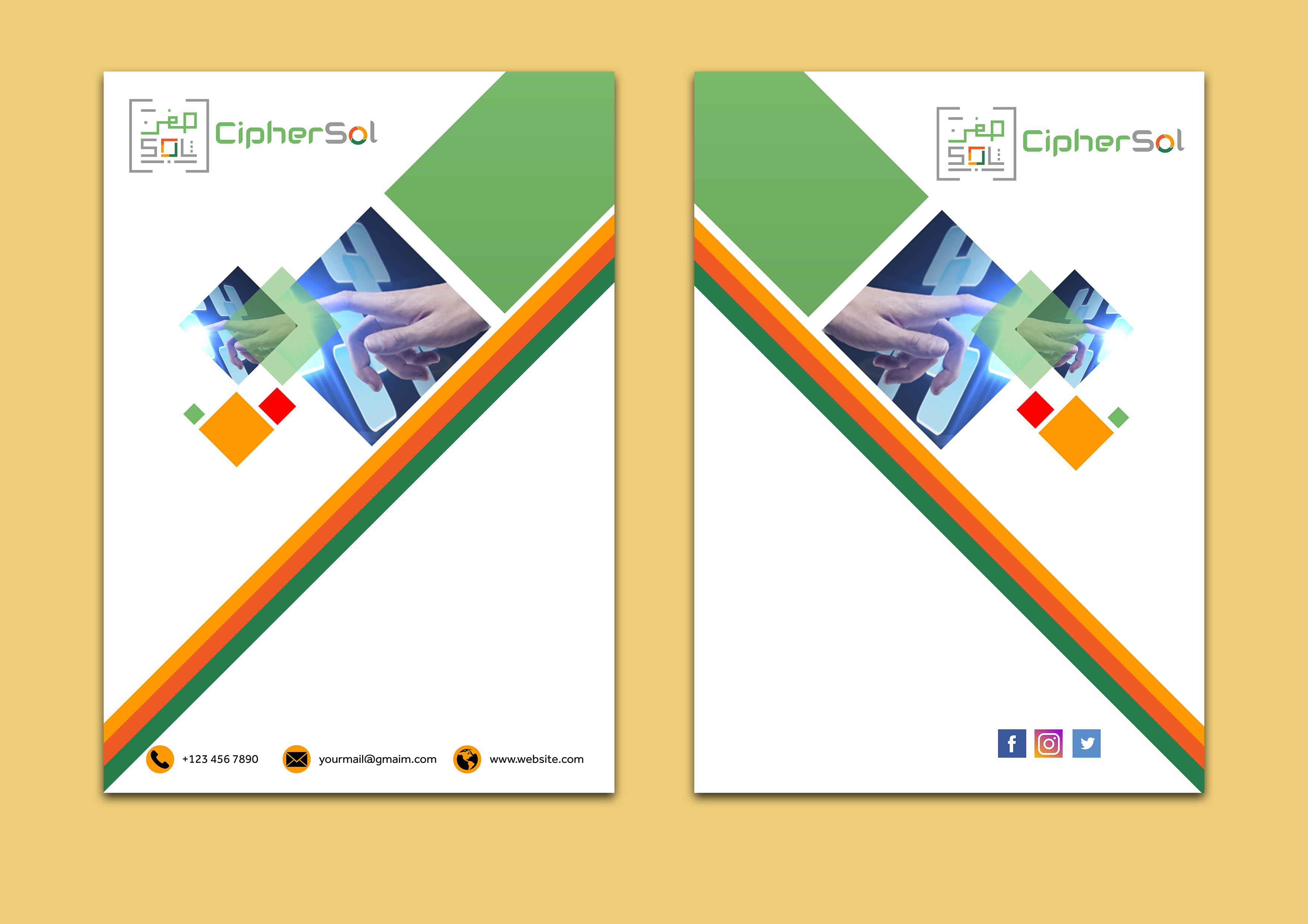 I will design an awesome stationery for you