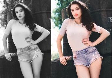 I will colorize your black and white pictures professionally and get new look