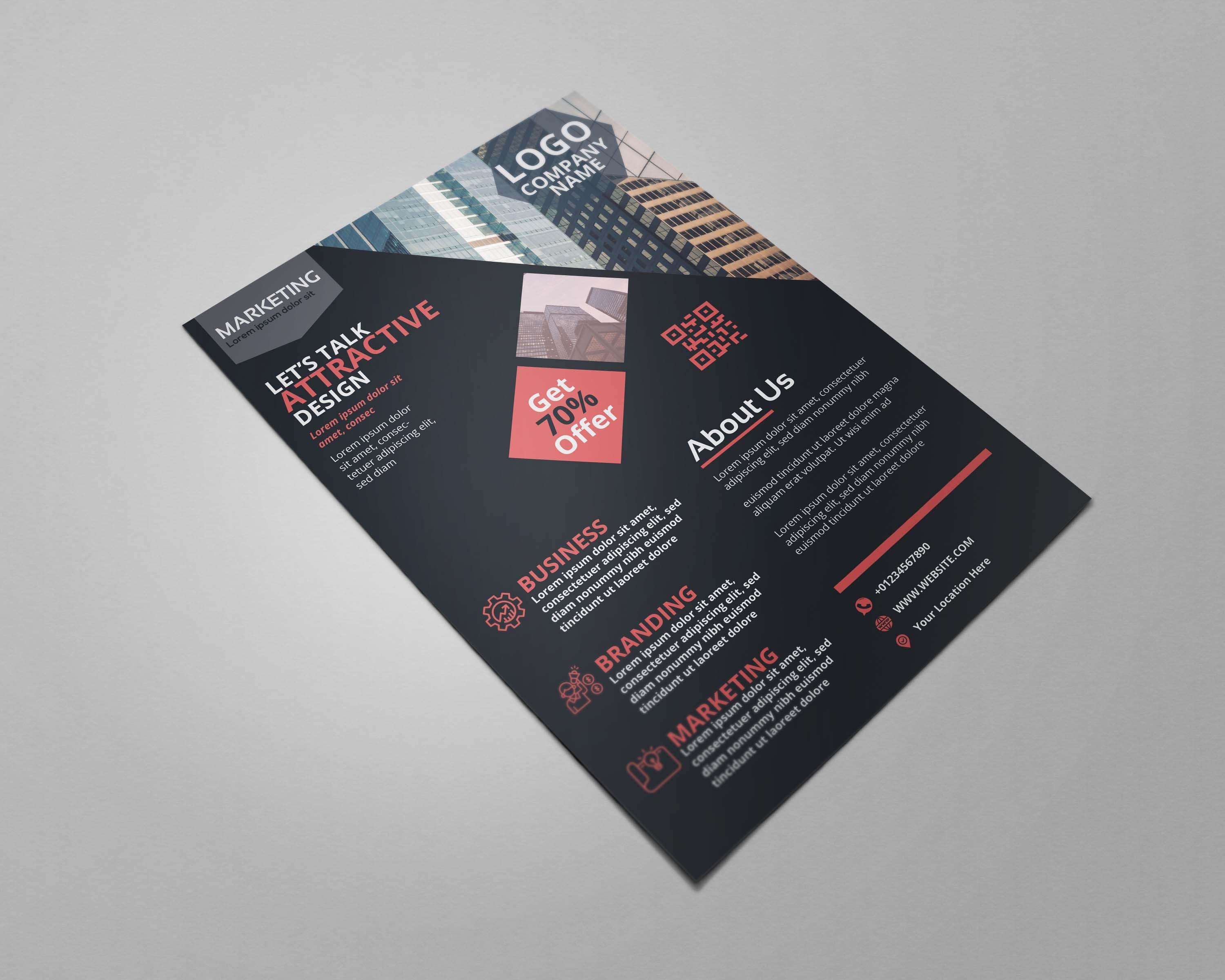 I will design professional corporate flyer rapidly 