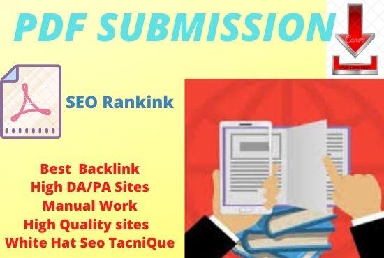 20 PDF Submission High authority website low spam score manual 