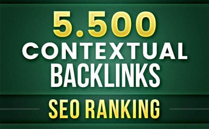 I will provide 5500 contextual 2 tier backlinks for SEO ranking