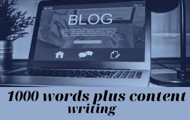 1000+ words SEO optimized Content Writing for your website/blog in any topic 