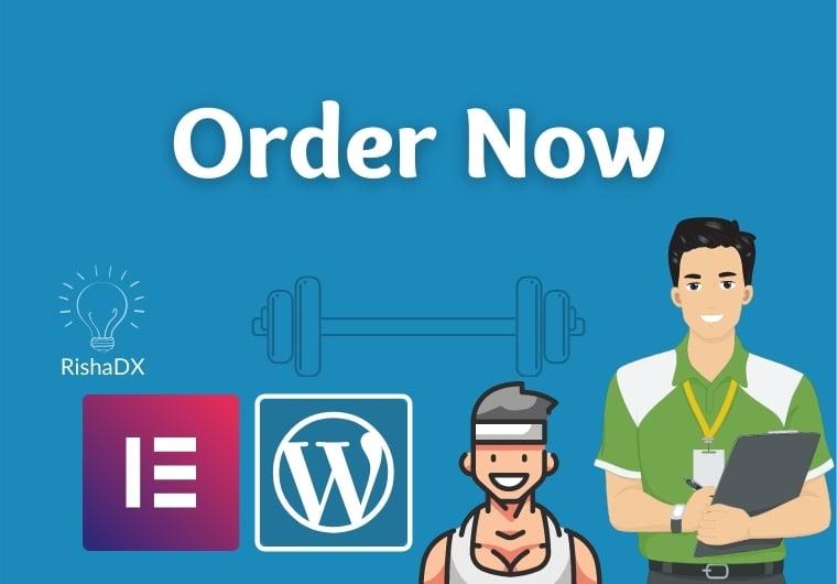 design a life coach, fitness trainer wordpress website with booking form