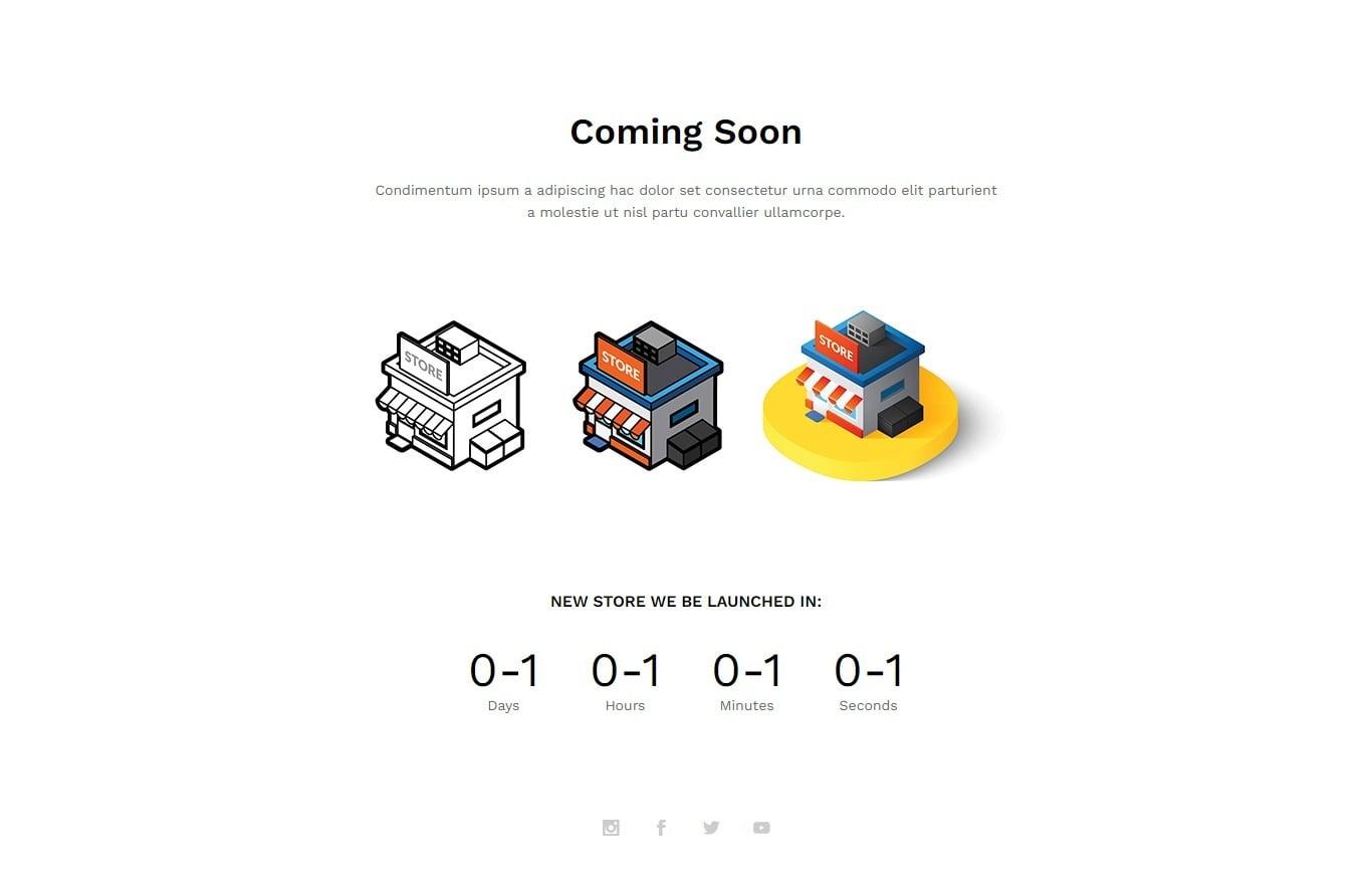 I will create coming soon under construction landing page