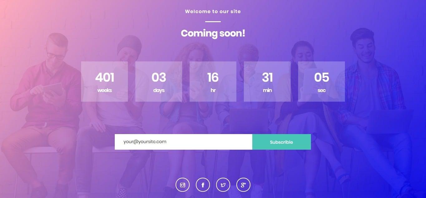 I will create coming soon under construction landing page