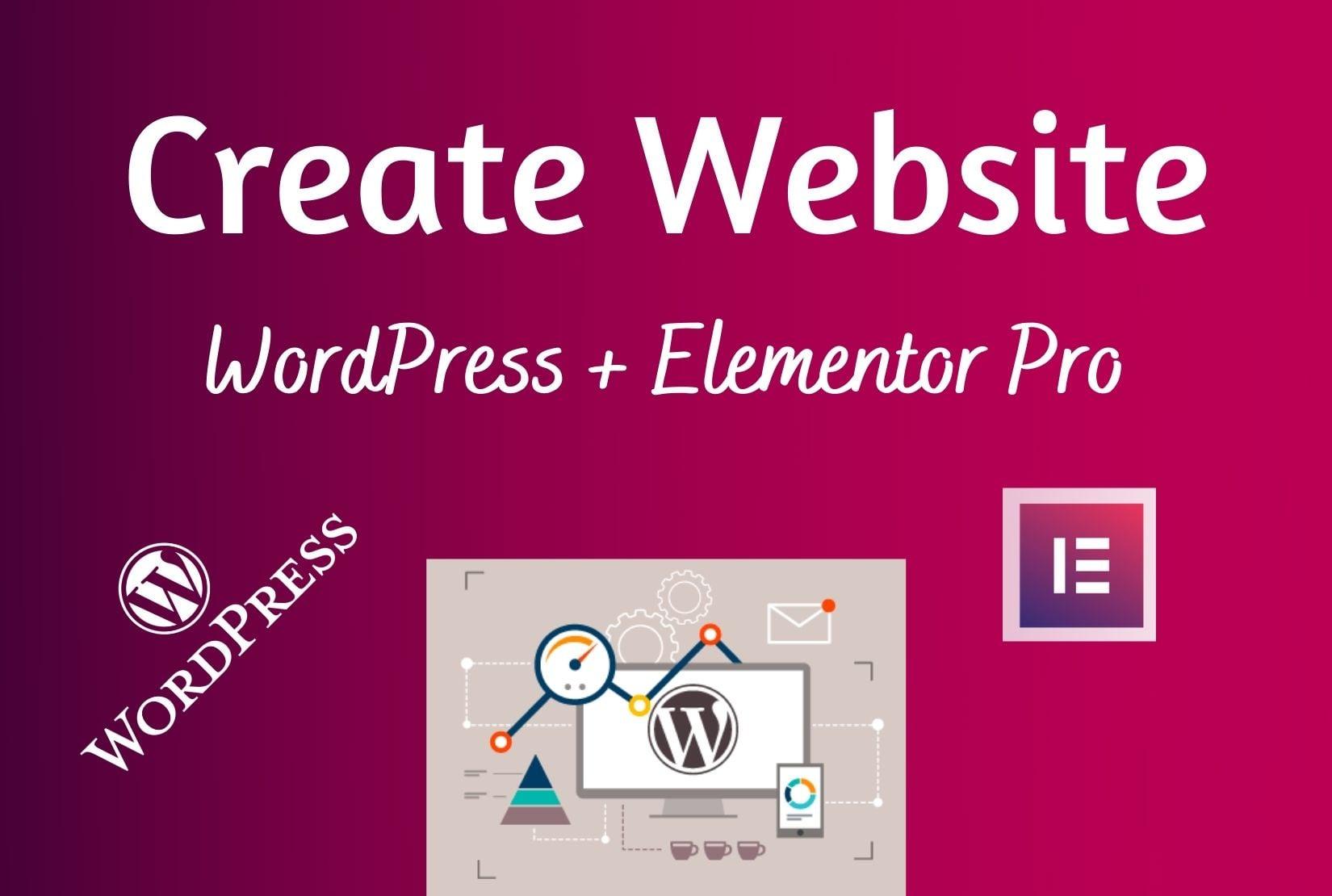 I will make wordpress website by elementor pro in 18 hours