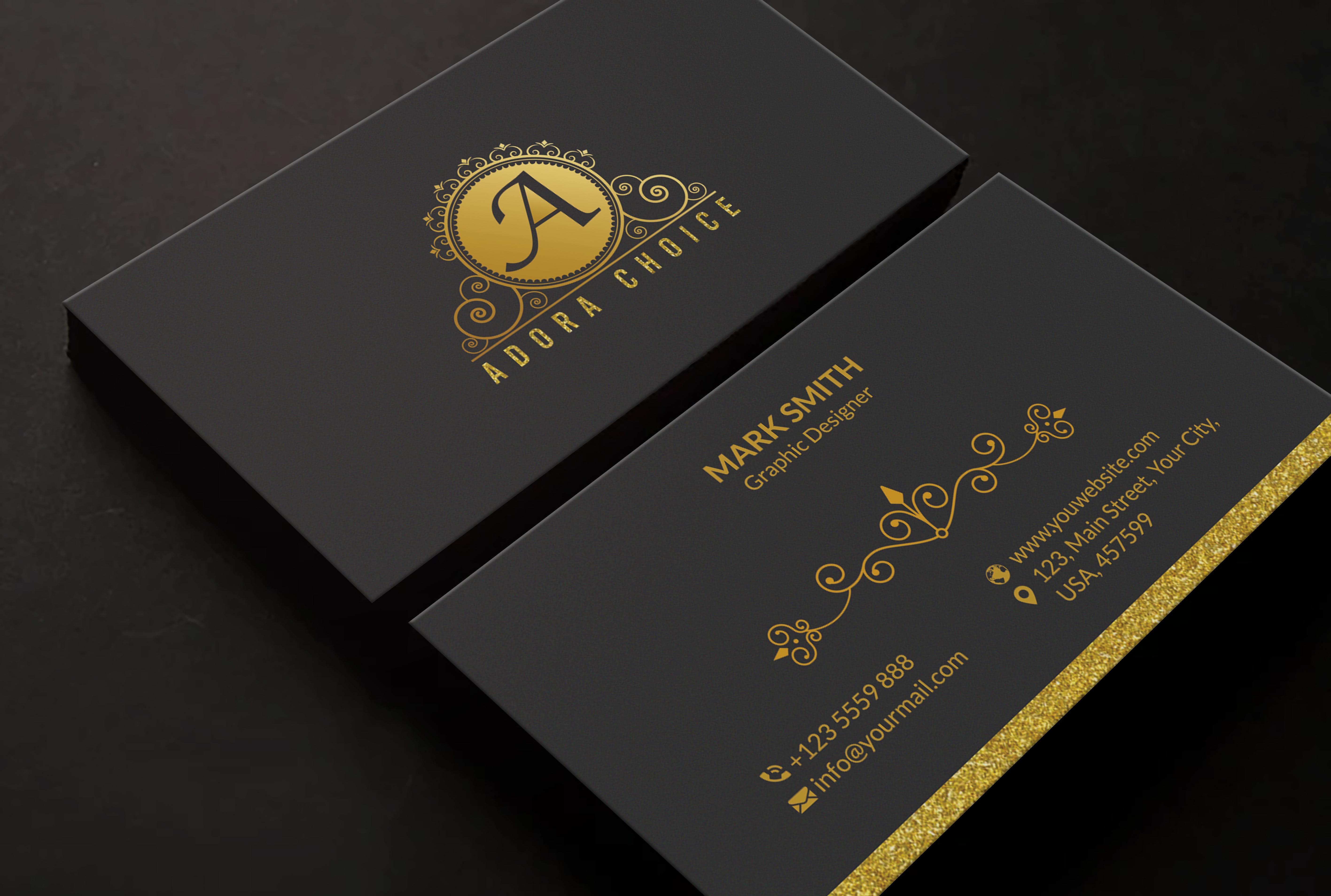I will do professional luxury, modern business card design