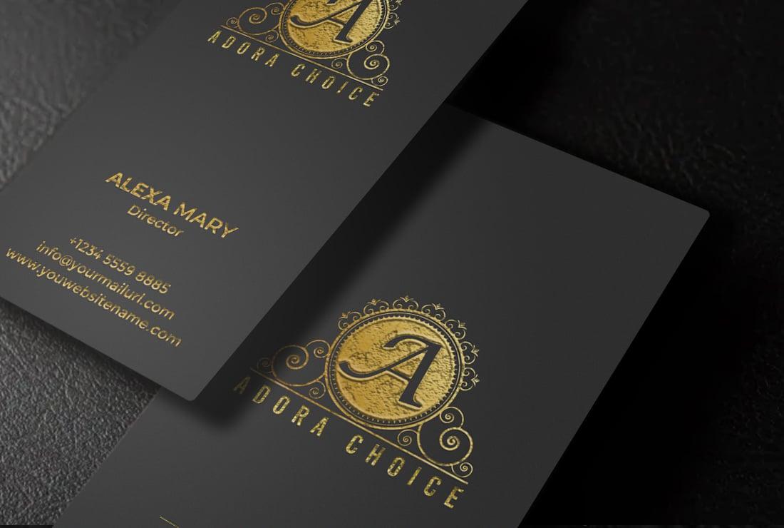 I will do professional luxury, modern business card design