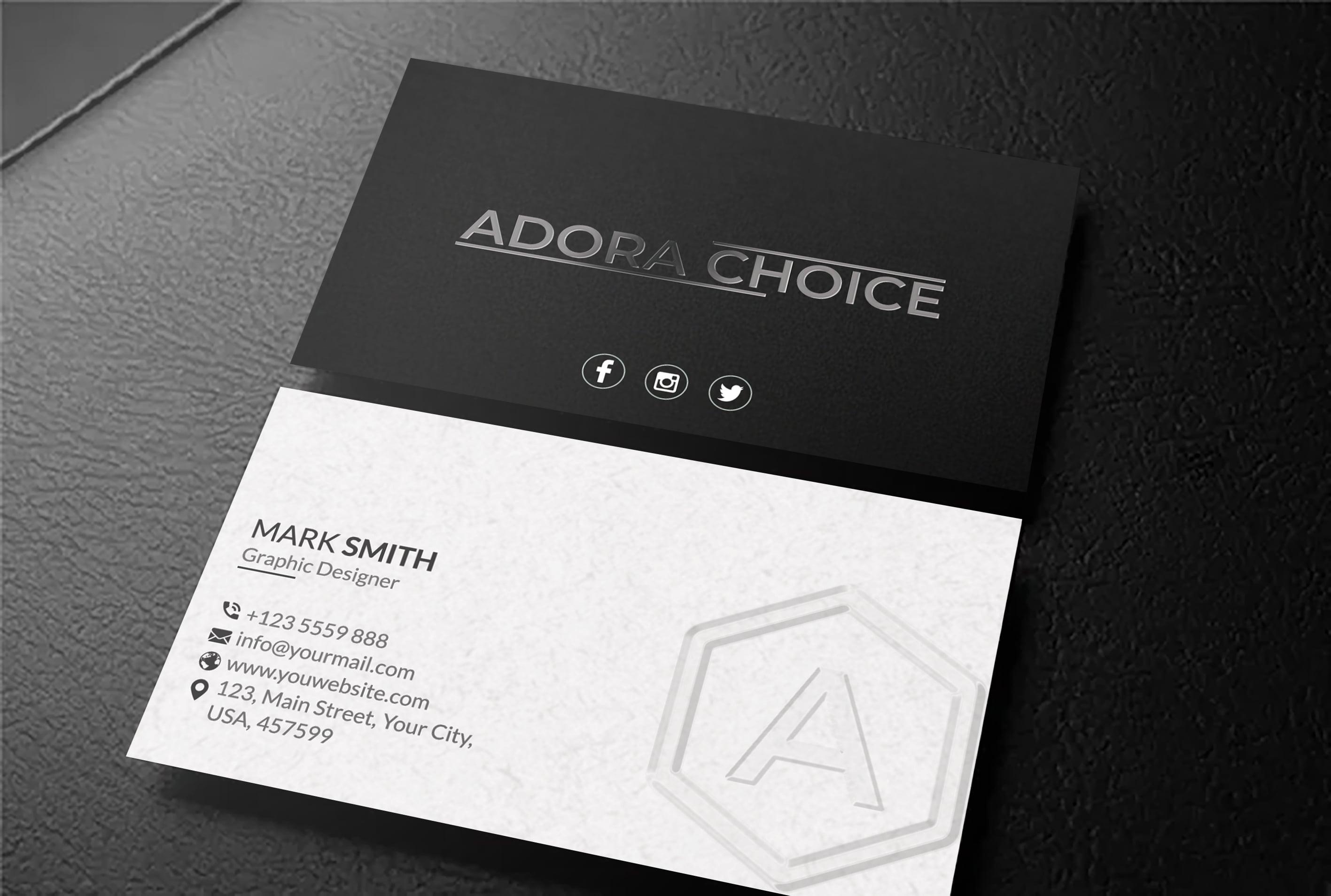 I will do professional luxury, modern business card design